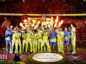 CSK winning pose